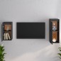 vidaXL Muebles para TV 2 piezas madera maciza de pino gris vidaXL Muebles para TV 2 piezas madera maciza de pino gris