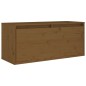 vidaXL Muebles para TV 3 piezas madera maciza de pino marrón miel