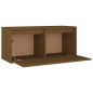 vidaXL Muebles para TV 3 piezas madera maciza de pino marrón miel