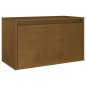 vidaXL Muebles para TV 7 piezas madera maciza de pino marrón miel