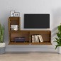 vidaXL Muebles para TV 3 piezas madera maciza de pino marrón miel vidaXL Muebles para TV 3 piezas madera maciza de pino marrón miel