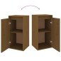 vidaXL Muebles para TV 6 piezas madera maciza de pino marrón miel
