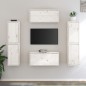 vidaXL Muebles para TV 6 piezas madera maciza de pino blanco vidaXL Muebles para TV 6 piezas madera maciza de pino blanco