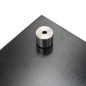 vidaXL Protección salpicaduras cocina vidrio templado negro 70x40 cm