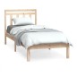vidaXL Estructura de cama individual madera maciza 75x190 cm