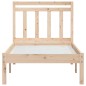 vidaXL Estructura de cama individual madera maciza 75x190 cm