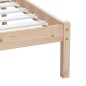 vidaXL Estructura de cama individual madera maciza 75x190 cm