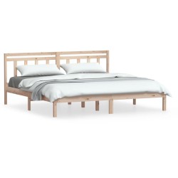 vidaXL Estructura de cama de madera maciza 180x200 cm