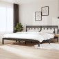 vidaXL Estructura de cama de matrimonio madera maciza gris 180x200 cm vidaXL Estructura de cama de matrimonio madera maciza gris 180x200 cm