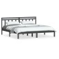 vidaXL Estructura de cama de matrimonio madera maciza gris 180x200 cm vidaXL Estructura de cama de matrimonio madera maciza gris 180x200 cm