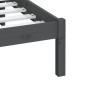 vidaXL Estructura de cama de matrimonio madera maciza gris 180x200 cm vidaXL Estructura de cama de matrimonio madera maciza gris 180x200 cm