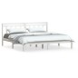 vidaXL Estructura de cama madera maciza de pino blanco 200x200 cm vidaXL Estructura de cama madera maciza de pino blanco 200x200 cm
