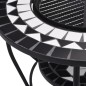 vidaXl Brasero de mosaico cerámica negro y blanco 68 cm vidaXl Brasero de mosaico cerámica negro y blanco 68 cm