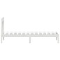 vidaXL Estructura de cama madera maciza de pino blanco 100x200 cm vidaXL Estructura de cama madera maciza de pino blanco 100x200 cm
