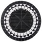 vidaXl Brasero de mosaico cerámica negro y blanco 68 cm vidaXl Brasero de mosaico cerámica negro y blanco 68 cm
