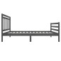 vidaXL Estructura de cama de madera maciza gris 100x200 cm vidaXL Estructura de cama de madera maciza gris 100x200 cm