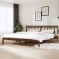 vidaXL Estructura de cama madera maciza de pino marrón miel 200x200 cm vidaXL Estructura de cama madera maciza de pino marrón miel 200x200 cm