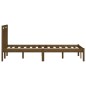 vidaXL Estructura de cama madera maciza de pino marrón miel 200x200 cm vidaXL Estructura de cama madera maciza de pino marrón miel 200x200 cm