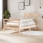 vidaXL Estructura de cama madera maciza 100x200 cm vidaXL Estructura de cama madera maciza 100x200 cm
