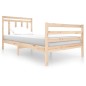 vidaXL Estructura de cama madera maciza 100x200 cm vidaXL Estructura de cama madera maciza 100x200 cm