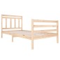 vidaXL Estructura de cama madera maciza 100x200 cm vidaXL Estructura de cama madera maciza 100x200 cm