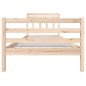 vidaXL Estructura de cama madera maciza 100x200 cm vidaXL Estructura de cama madera maciza 100x200 cm