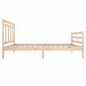 vidaXL Estructura de cama madera maciza 100x200 cm vidaXL Estructura de cama madera maciza 100x200 cm