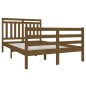 vidaXL Estructura de cama madera maciza marrón miel doble 120x190 cm
