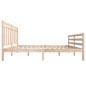 vidaXL Estructura de cama de madera maciza tamaño king 150x200 cm vidaXL Estructura de cama de madera maciza tamaño king 150x200 cm