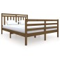 vidaXL Estructura de cama madera maciza marrón miel 160x200 cm vidaXL Estructura de cama madera maciza marrón miel 160x200 cm