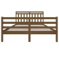 vidaXL Estructura de cama madera maciza marrón miel 160x200 cm vidaXL Estructura de cama madera maciza marrón miel 160x200 cm