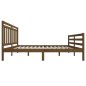 vidaXL Estructura de cama madera maciza marrón miel 160x200 cm vidaXL Estructura de cama madera maciza marrón miel 160x200 cm