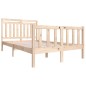 vidaXL Estructura de cama madera maciza 140x190 cm vidaXL Estructura de cama madera maciza 140x190 cm
