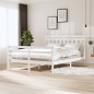 vidaXL Estructura de cama de madera maciza blanca 160x200 cm vidaXL Estructura de cama de madera maciza blanca 160x200 cm
