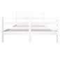 vidaXL Estructura de cama de madera maciza blanca 160x200 cm vidaXL Estructura de cama de madera maciza blanca 160x200 cm
