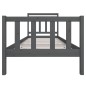 vidaXL Estructura de cama madera maciza gris individual 90x190 cm vidaXL Estructura de cama madera maciza gris individual 90x190 cm