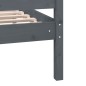 vidaXL Estructura de cama madera maciza gris individual 90x190 cm vidaXL Estructura de cama madera maciza gris individual 90x190 cm