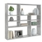 vidaXL Estantería de pared contrachapada gris hormigón 90x16x78 cm vidaXL Estantería de pared contrachapada gris hormigón 90x16x78 cm