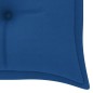 vidaXL Banco Batavia con cojín azul madera maciza de teca 150 cm vidaXL Banco Batavia con cojín azul madera maciza de teca 150 cm