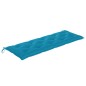 vidaXL Banco Batavia madera maciza de teca con cojín azul claro 150 cm vidaXL Banco Batavia madera maciza de teca con cojín azul claro 150 cm