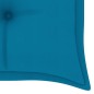 vidaXL Banco Batavia madera maciza de teca con cojín azul claro 150 cm vidaXL Banco Batavia madera maciza de teca con cojín azul claro 150 cm