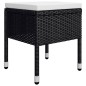 vidaXL Juego de comedor de jardín de 5 piezas negro vidaXL Juego de comedor de jardín de 5 piezas negro