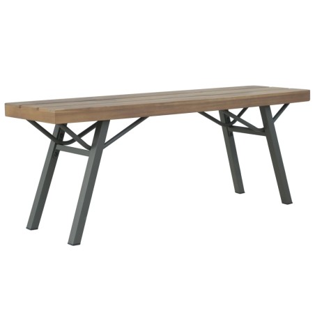 vidaXL Banco de jardín 120 cm madera de acacia maciza