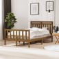 vidaXL Estructura de cama de madera maciza marrón miel 120x200 cm vidaXL Estructura de cama de madera maciza marrón miel 120x200 cm