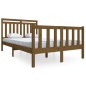 vidaXL Estructura de cama de madera maciza marrón miel 120x200 cm vidaXL Estructura de cama de madera maciza marrón miel 120x200 cm