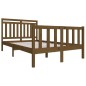 vidaXL Estructura de cama de madera maciza marrón miel 120x200 cm vidaXL Estructura de cama de madera maciza marrón miel 120x200 cm