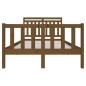 vidaXL Estructura de cama de madera maciza marrón miel 120x200 cm vidaXL Estructura de cama de madera maciza marrón miel 120x200 cm