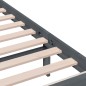 vidaXL Estructura de cama de madera maciza gris 180x200 cm