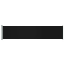 vidaXL Toldo lateral retráctil para patio negro 140x600 cm