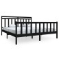 vidaXL Estructura de cama de madera maciza negra 180x200 cm vidaXL Estructura de cama de madera maciza negra 180x200 cm
